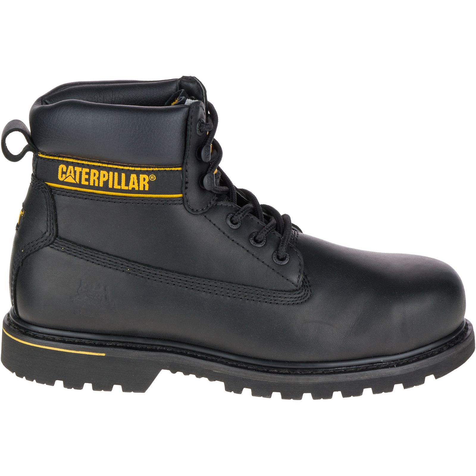 Men's Caterpillar Holton Steel Toe S3 Hro Src Work Boots Black Ireland BSAD85061